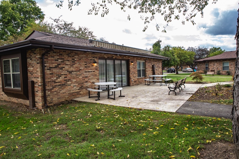 Nelsonville Homes Exterior seating area