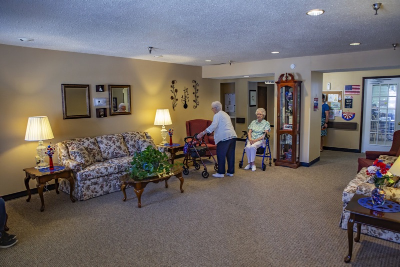 Sunset Square Residents in lounge